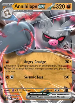 Annihilape ex card from SVP Black Star Promos, number 032/225