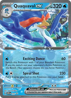 Quaquaval ex card from SVP Black Star Promos, number 035/225