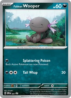 Paldean Wooper card from SVP Black Star Promos, number 041/225