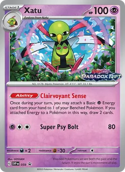 Xatu card from SVP Black Star Promos, number 059/225