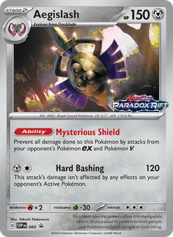 Aegislash card from SVP Black Star Promos, number 060/225