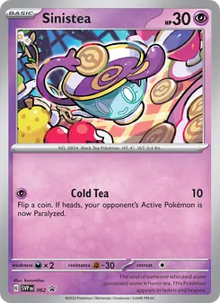 Sinistea card from SVP Black Star Promos, number 062/225