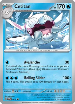 Cetitan card from SVP Black Star Promos, number 063/225