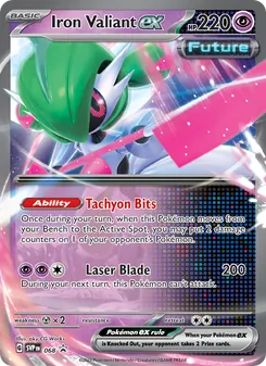 Iron Valiant ex card from SVP Black Star Promos, number 068/225