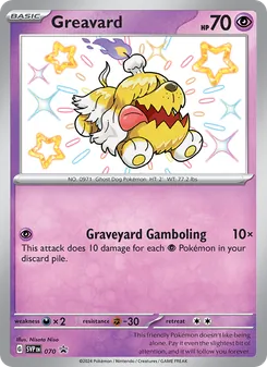 Greavard card from SVP Black Star Promos, number 070/225