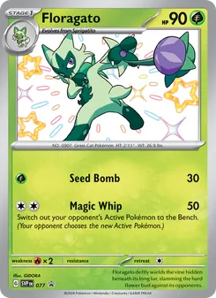 Floragato card from SVP Black Star Promos, number 077/225
