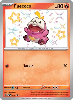 Fuecoco card from SVP Black Star Promos, number 079/225