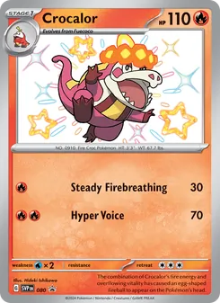 Crocalor card from SVP Black Star Promos, number 080/225