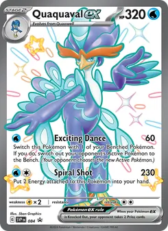 Quaquaval ex card from SVP Black Star Promos, number 084/225