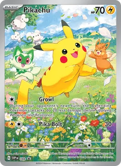 Pikachu card from SVP Black Star Promos, number 088/225
