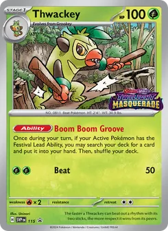 Thwackey card from SVP Black Star Promos, number 115/225