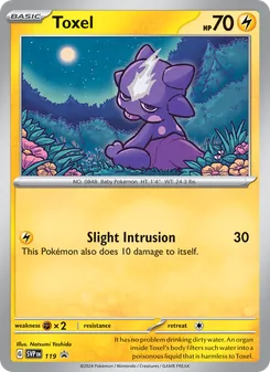 Toxel card from SVP Black Star Promos, number 119/225