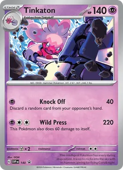 Tinkaton card from SVP Black Star Promos, number 140/225