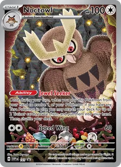 Noctowl card from SVP Black Star Promos, number 141/225
