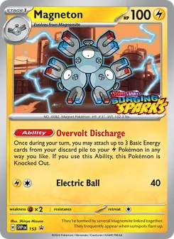 Magneton card from SVP Black Star Promos, number 153/225