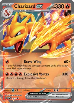 Charizard ex card from SVP Black Star Promos, number 161/225