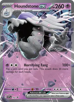 Houndstone ex card from SVP Black Star Promos, number 162/225