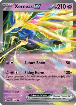 Xerneas ex card from SVP Black Star Promos, number 179/225