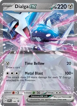 Dialga ex card from SVP Black Star Promos, number 180/225
