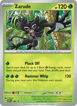 Zarude card from SVP Black Star Promos, number 199/225