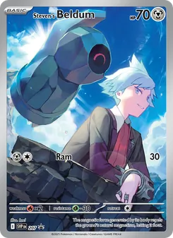Steven's Beldum card from SVP Black Star Promos, number 207/225