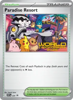 Paradise Resort card from SVP Black Star Promos, number 224/225