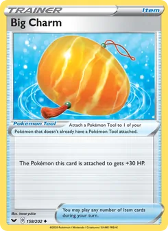 Big Charm card from Sword & Shield, number 158/202