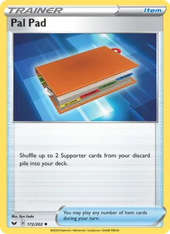 Pal Pad card from Sword & Shield, number 172/202