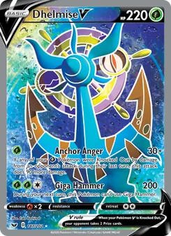 Dhelmise V card from Sword & Shield, number 187/202