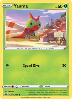Yanma card from Astral Radiance, number 006/189