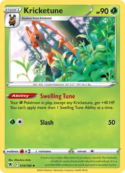 Kricketune card from Astral Radiance, number 010/189