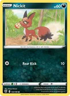 Nickit card from Astral Radiance, number 103/189