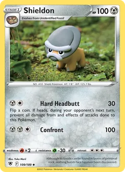Shieldon card from Astral Radiance, number 109/189
