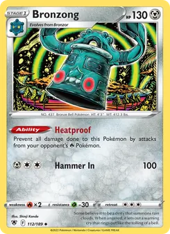 Bronzong card from Astral Radiance, number 112/189
