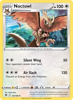 Noctowl card from Astral Radiance, number 121/189