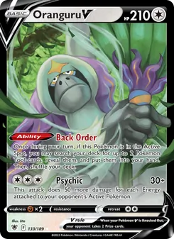 Oranguru V card from Astral Radiance, number 133/189