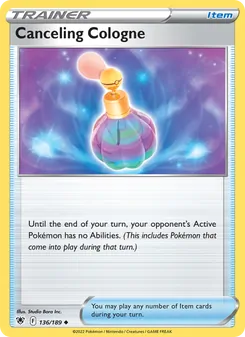 Canceling Cologne card from Astral Radiance, number 136/189