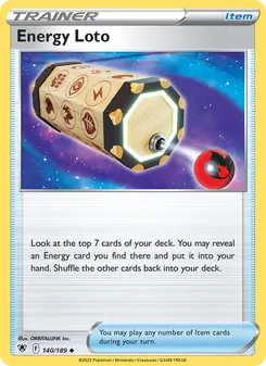 Energy Loto card from Astral Radiance, number 140/189