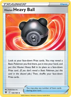 Hisuian Heavy Ball card from Astral Radiance, number 146/189