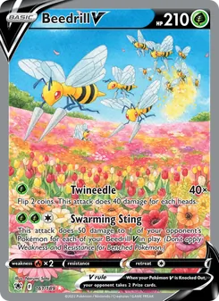 Beedrill V card from Astral Radiance, number 161/189