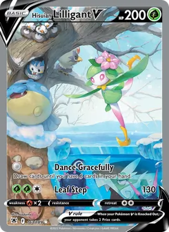 Hisuian Lilligant V card from Astral Radiance, number 163/189