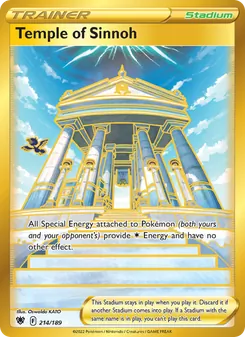 Temple of Sinnoh card from Astral Radiance, number 214/189