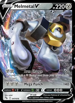 Melmetal V card from Pokémon GO, number 047/78