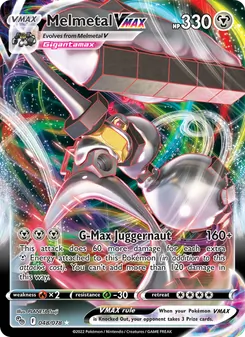 Melmetal VMAX card from Pokémon GO, number 048/78