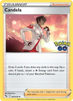 Candela card from Pokémon GO, number 065/78