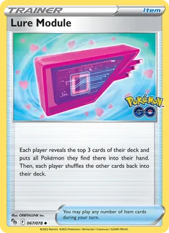 Lure Module card from Pokémon GO, number 067/78