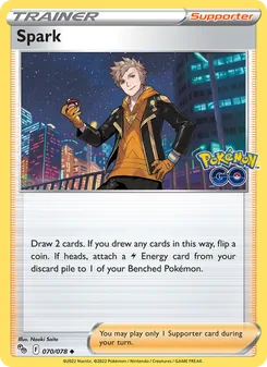 Spark card from Pokémon GO, number 070/78