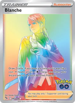 Blanche card from Pokémon GO, number 082/78