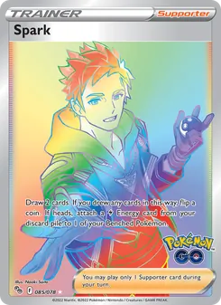Spark card from Pokémon GO, number 085/78