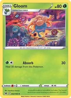 Gloom card from Lost Origin, number 002/196